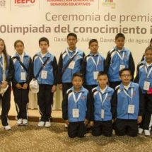 Premia IEEPO a 38 escolares ganadores de la Olimpiada del Conocimiento Infantil 2017