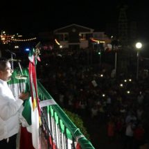 En total calma transcurre el grito de la independencia en Tuxtepec
