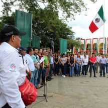 Simulacro de evacuación en caso de sismo en Palacio Municipal de Tuxtepec