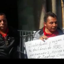 Protestan habitantes de Santiago Choapam