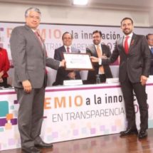 Recibe Gobierno de Oaxaca 2º Lugar Nacional del Premio a la Innovación en Transparencia 2019