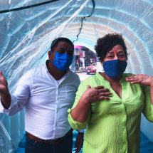 Gobierno de Tuxtepec pone en operación túneles sanitizantes en mercados de la ciudad
