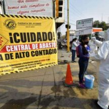 Refuerza Ayuntamiento de Oaxaca filtros sanitarios en la Central de Abasto