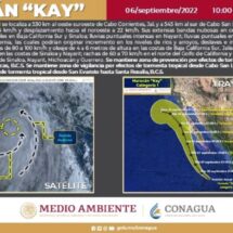 Huracán “Kay” : Alertan que se intensificará en las próximas horas